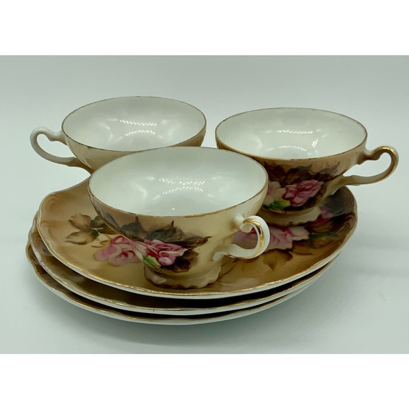 3 Sets of Lunch Plates and tea cups - Picture 2 of 11